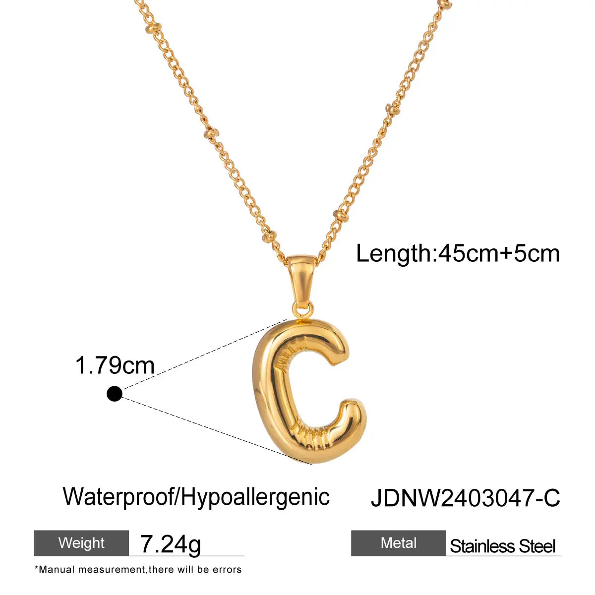Letter Necklaces Macaje