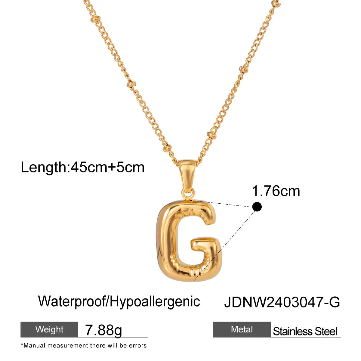 Letter Necklaces Macaje