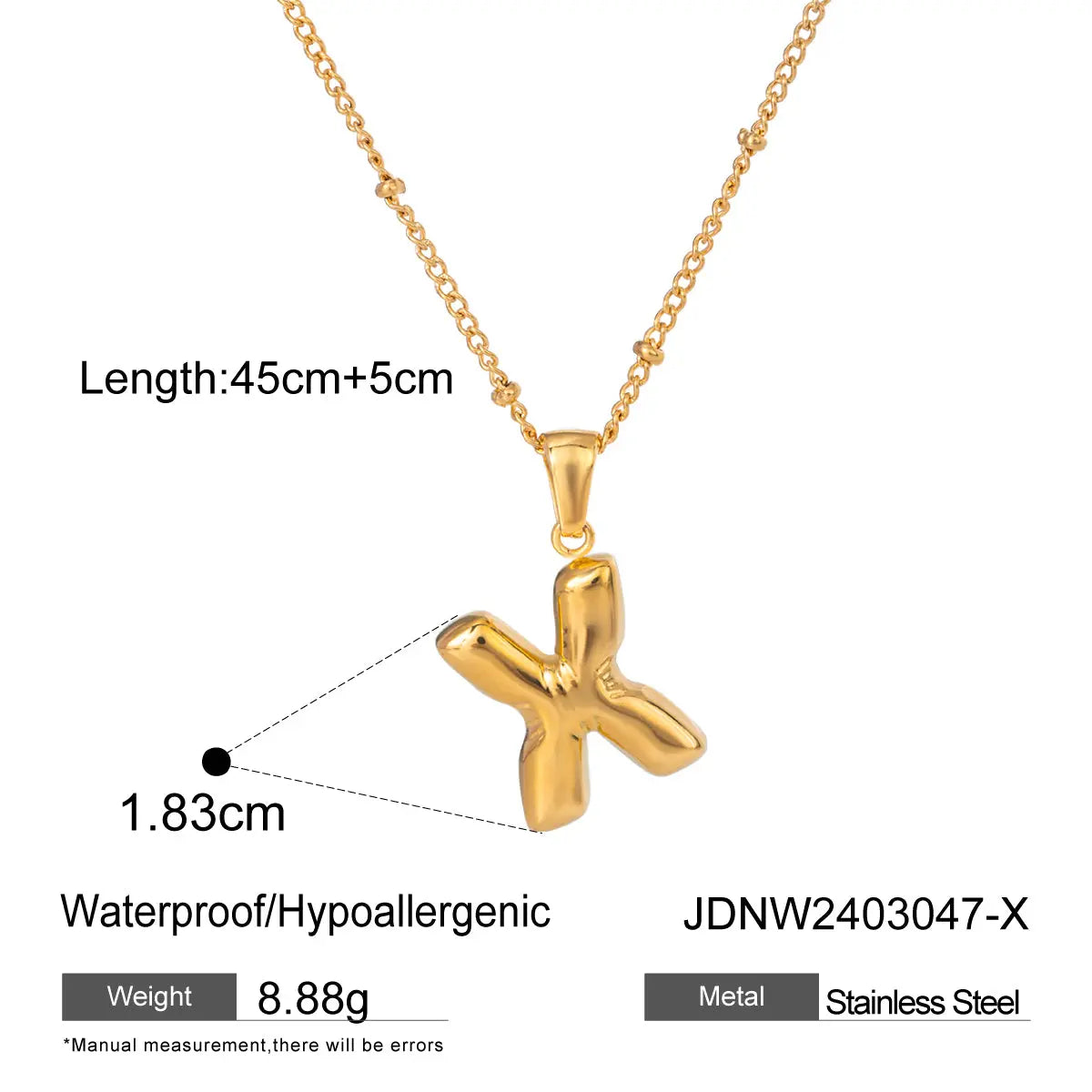 Letter Necklaces Macaje