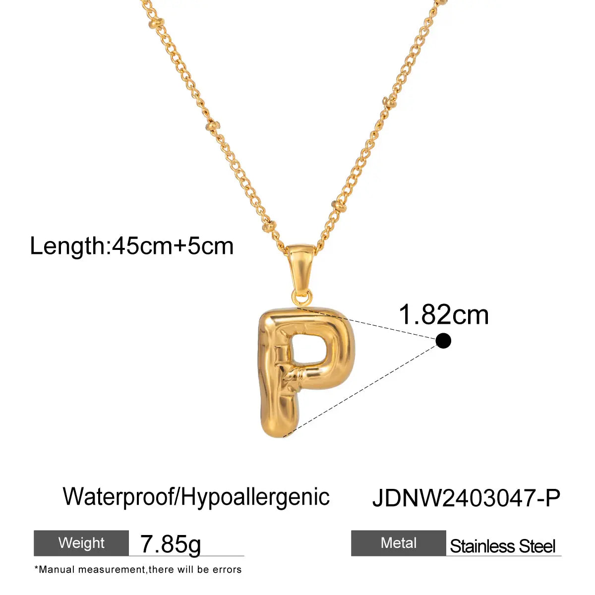 Letter Necklaces Macaje