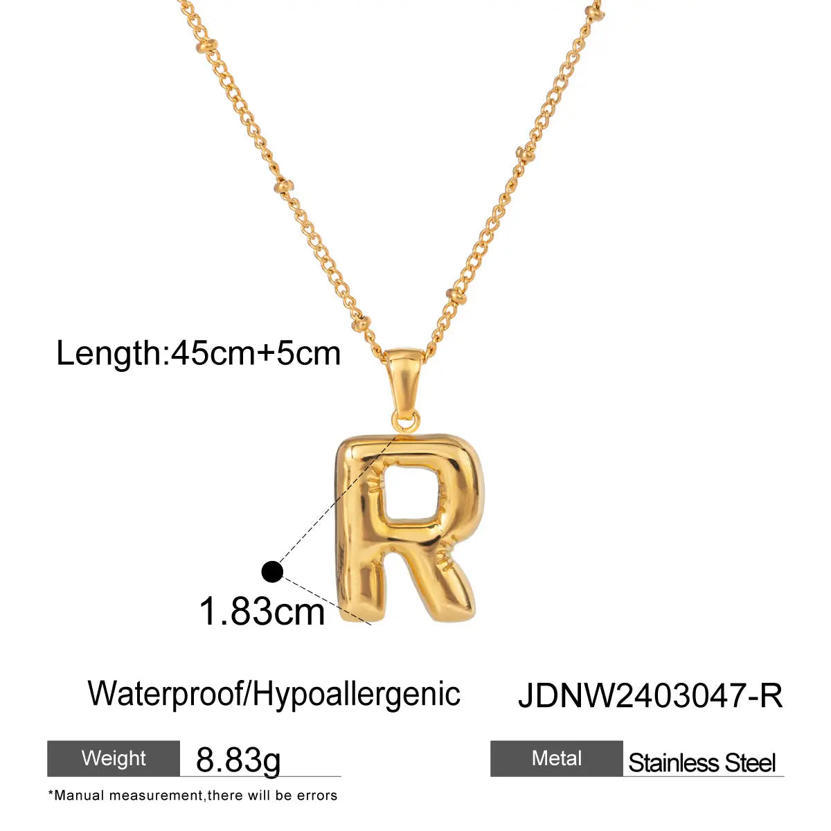 Letter Necklaces Macaje