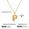Letter Necklaces Macaje